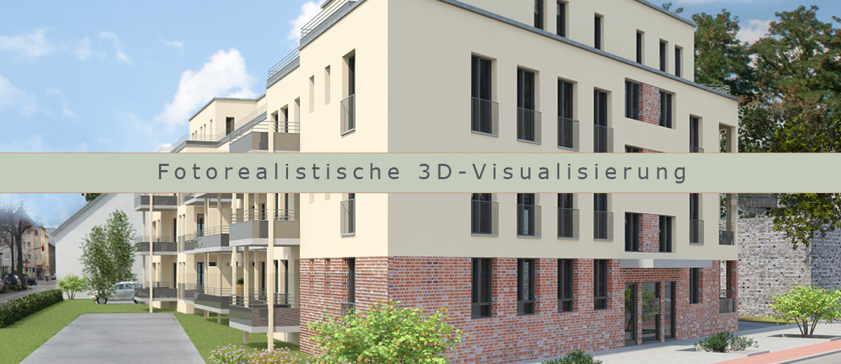 3D Visualisierung Architekturvisualisierung von Gebäuden